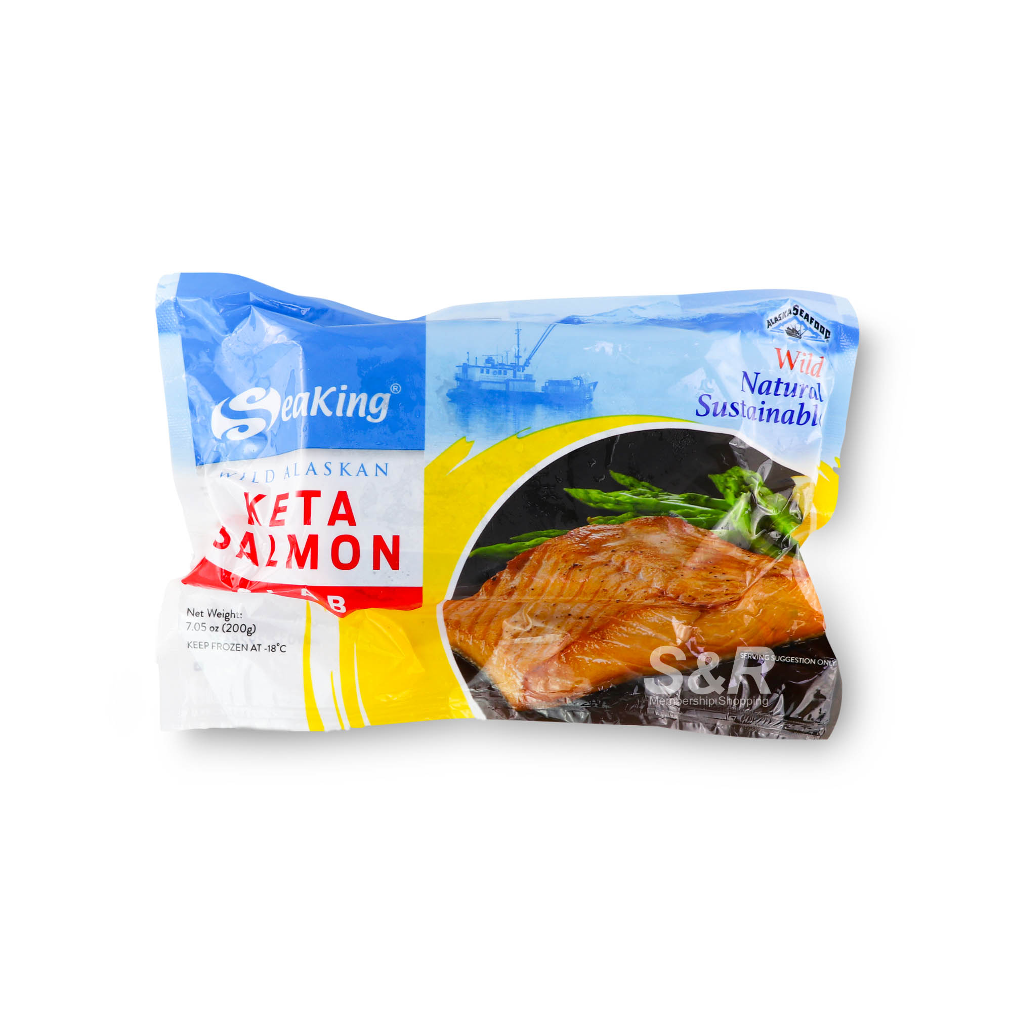 SeaKing Wild Alaskan Slab Keta Salmon 200g SeaKing Wild Alaskan Slab Keta Salmon 200g